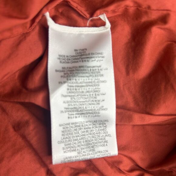 BCBG Maxazira Aiden Suede Mini Skirt Orange Pull-on XS Pockets - Picture 5 of 6